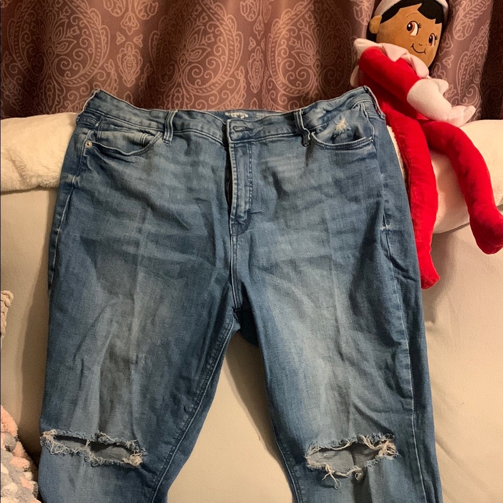 Dkny Blue Boyfriend Jeans